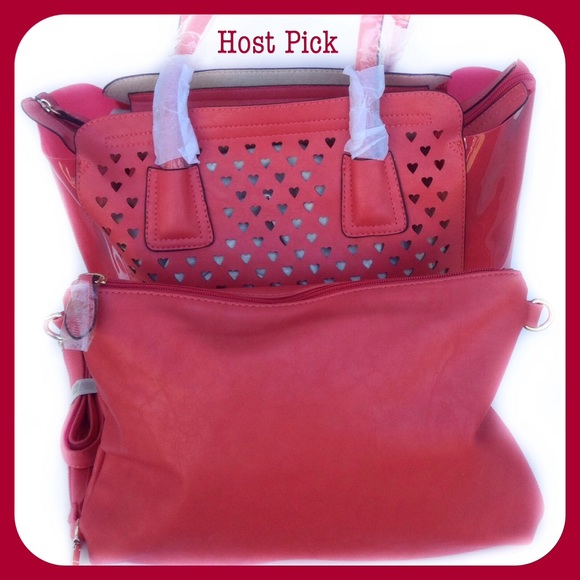 Mark Ciel Handbags - Laser Cut Heart Handbag